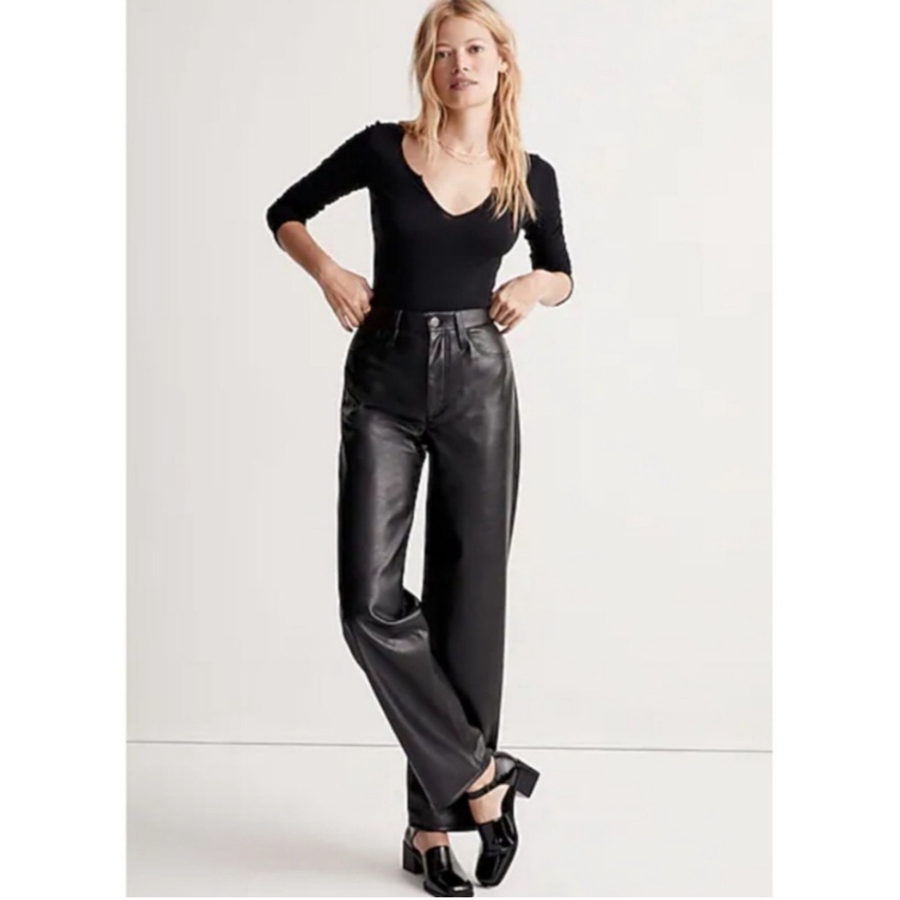 “MADEWELL” Faux Leather Pants